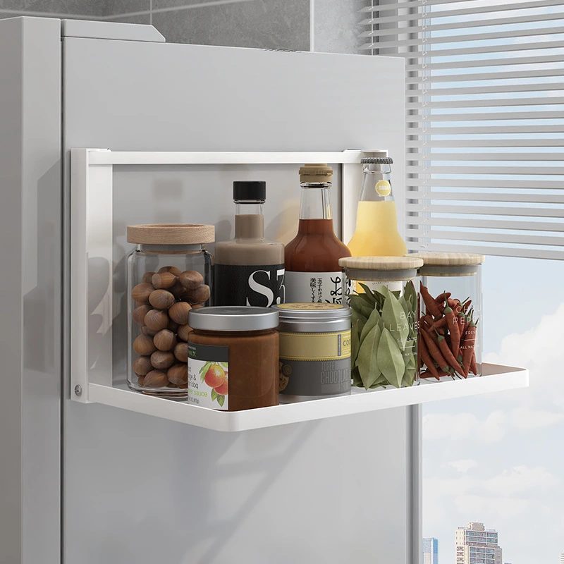 Magnetic Foldable Refrigerator Side Storage Rack